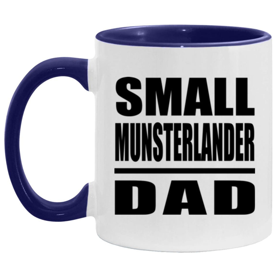 Small Munsterlander Dad - 11oz Accent Mug Purple