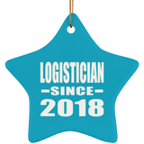 Logistician Since 2018 - Star Ornament