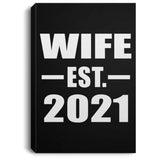 Wife Established EST. 2021 - Canvas Portrait