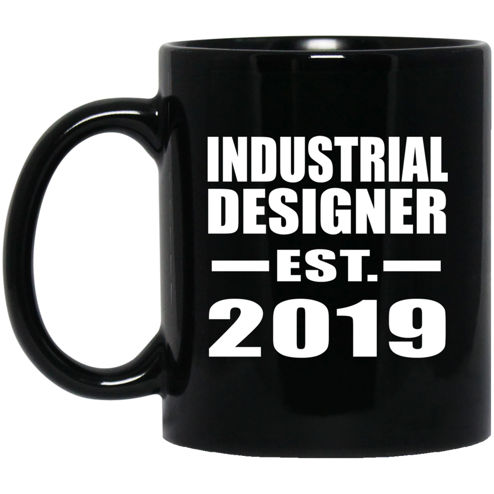 Industrial Designer Established EST. 2019 - 11oz Coffee Mug Black