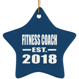 Fitness Coach Established EST. 2018 - Star Ornament
