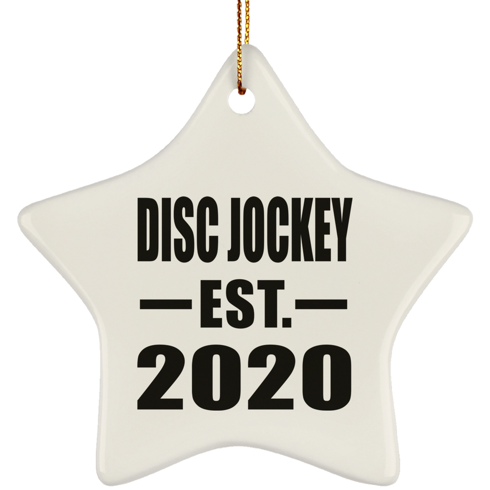 Disc Jockey Established EST. 2020 - Star Ornament
