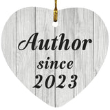 Author Since 2023 - Heart Ornament F