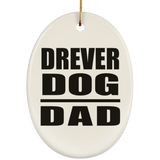 Drever Dog Dad - Oval Ornament