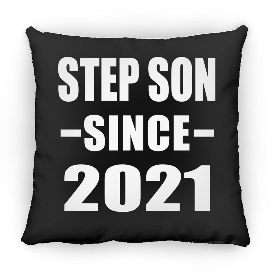 Step Son Since 2021 - Throw Pillow Black