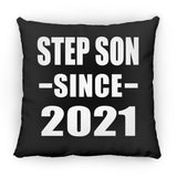Step Son Since 2021 - Throw Pillow Black