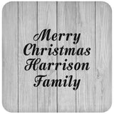 Merry Christmas Harrison Family - Drink Coaster F