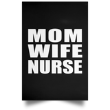 Mom Wife Nurse - Poster Portrait