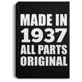 87th Birthday Made in 1937 All Parts Original - Canvas Portrait