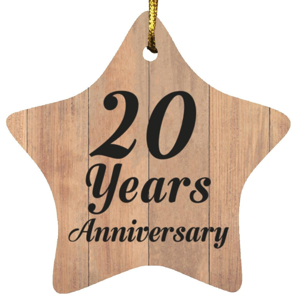 20th Anniversary 20 Years Anniversary - Star Ornament C