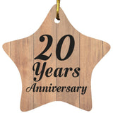 20th Anniversary 20 Years Anniversary - Star Ornament C