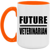 Future Veterinarian - 15oz Accent Mug Orange