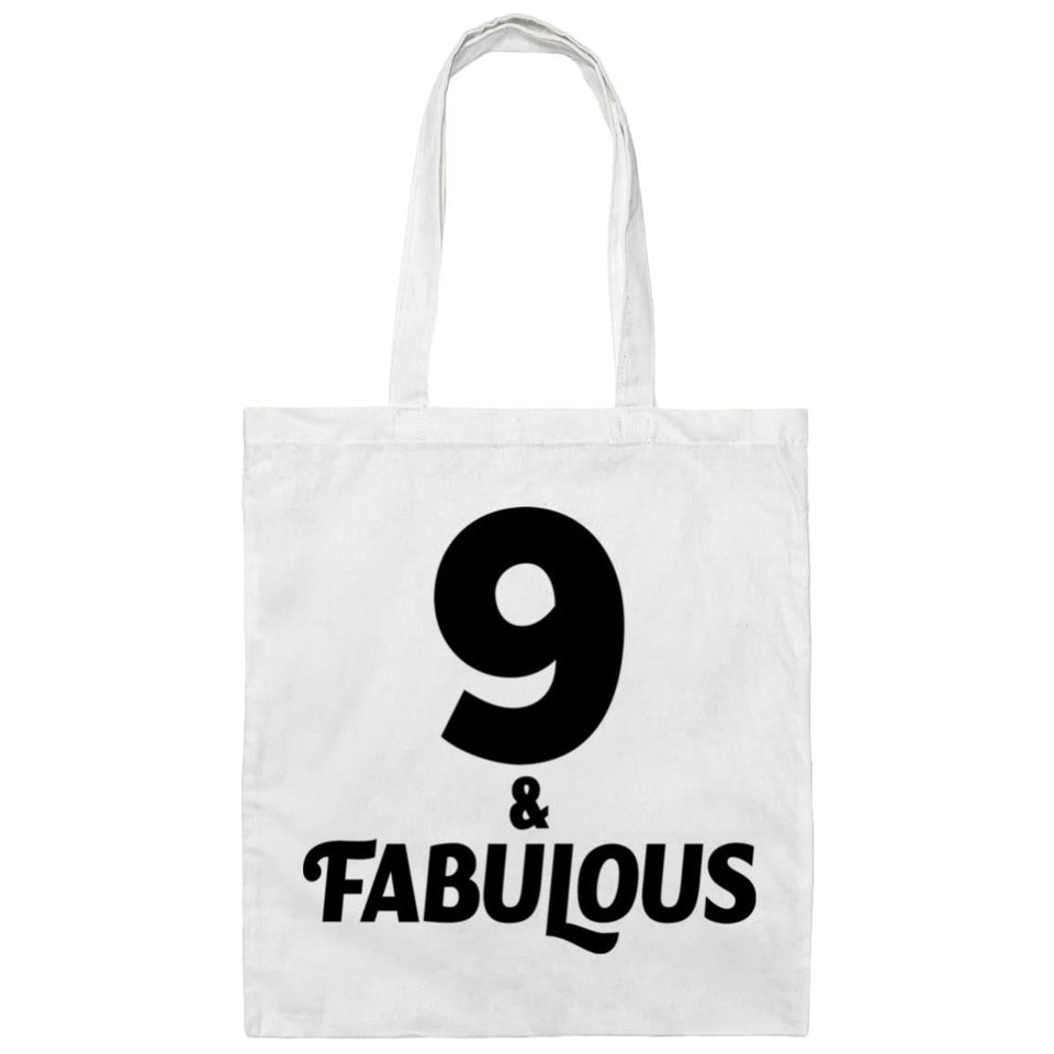9th Birthday 9 & Fabulous - Tote Bag White