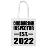 Construction Inspector Established EST. 2022 - Tote Bag White