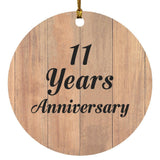 11th Anniversary 11 Years Anniversary - Circle Ornament C