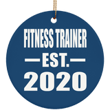 Fitness Trainer Established EST. 2020 - Circle Ornament