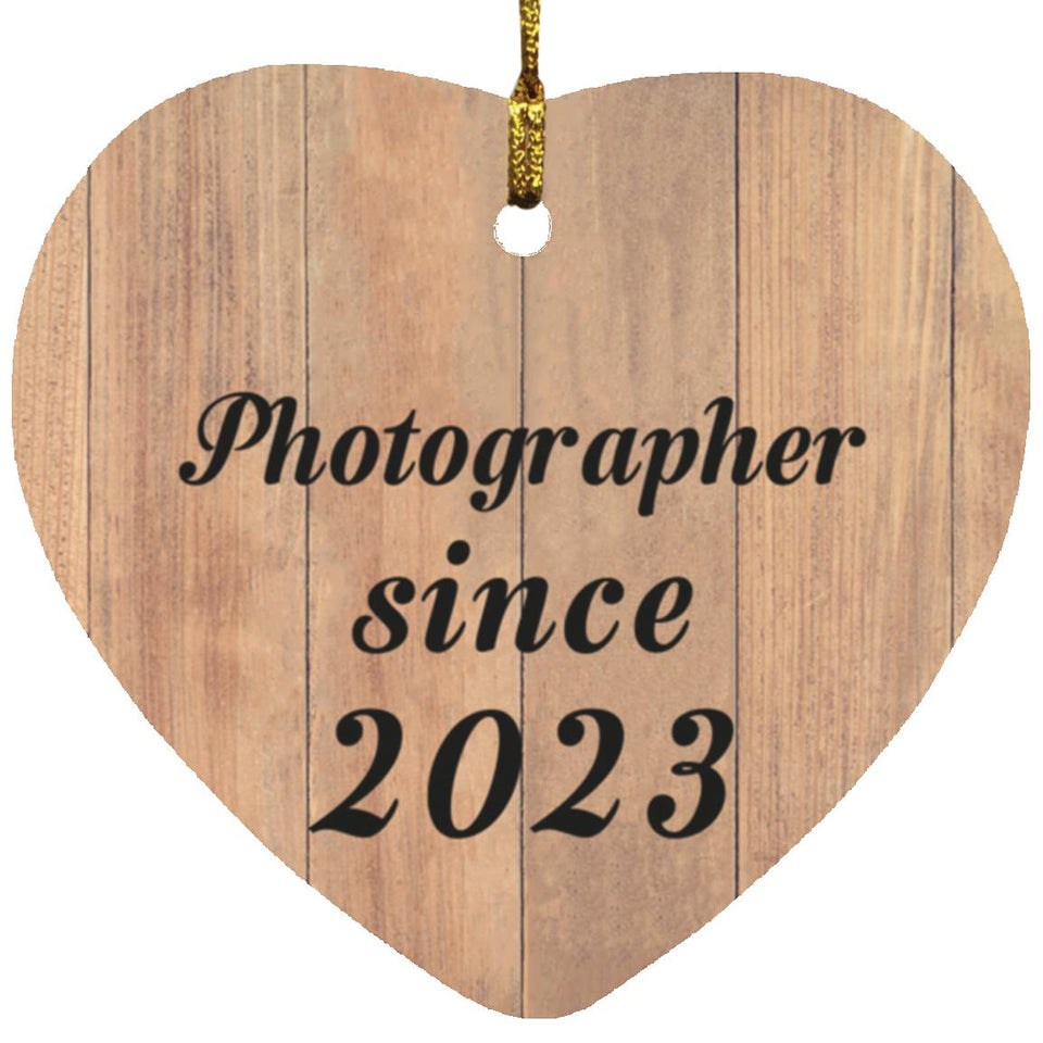 Photographer Since 2023 - Heart Ornament C