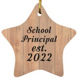 School Principal Established Est. 2022 - Star Ornament C