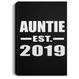 Auntie Established EST. 2019 - Canvas Portrait