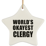 World's Okayest Clergy - Star Ornament