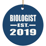 Biologist Established EST. 2019 - Circle Ornament