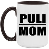 Puli Mom - 15oz Accent Mug Black