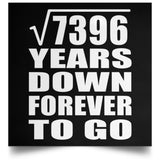 86th Anniversary Square Root of 7396 Years Down Forever To Go - Poster Square