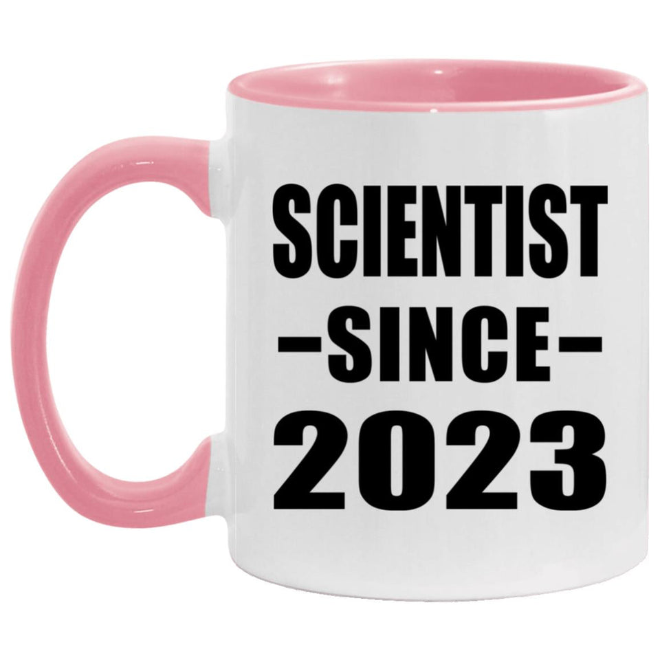 Scientist Since 2023 - 11oz Accent Mug Pink