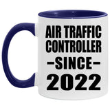 Air Traffic Controller Since 2022 - 11oz Accent Mug Purple