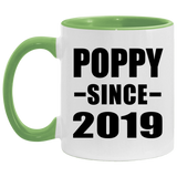 Poppy Since 2019 - 11oz Accent Mug Green
