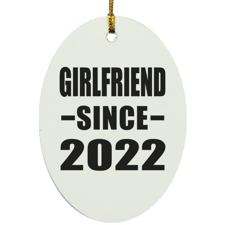 Girlfriend Since 2022 - Oval Ornament