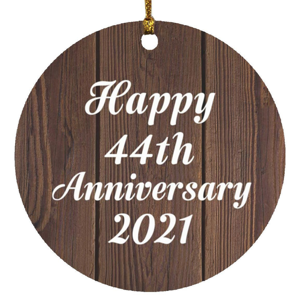 Happy 44th Anniversary 2021 - Circle Ornament D