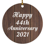 Happy 44th Anniversary 2021 - Circle Ornament D