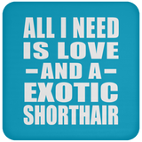 All I Need Is Love And A Exotic Shorthair - Drink Coaster