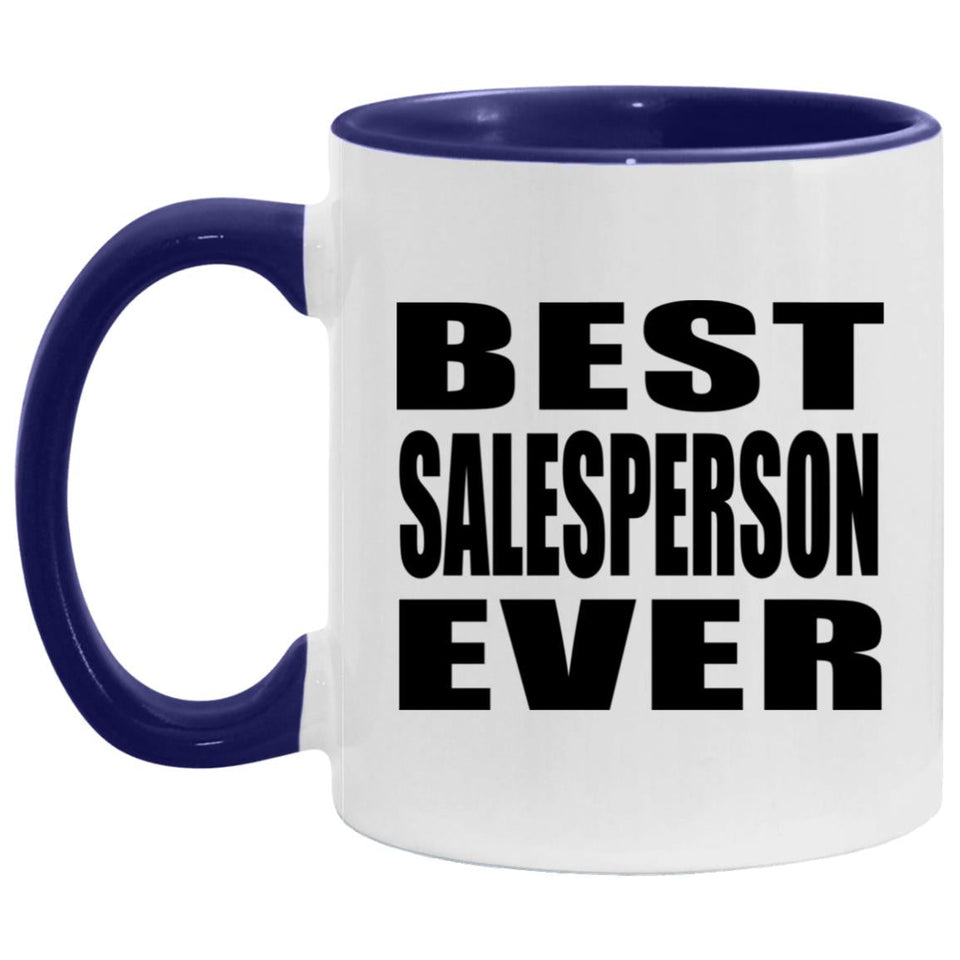 Best Salesperson Ever - 11oz Accent Mug Purple