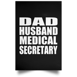 Dad Husband Medical Secretary - Poster Portrait