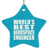 World's Best Aerospace Engineer - Star Ornament