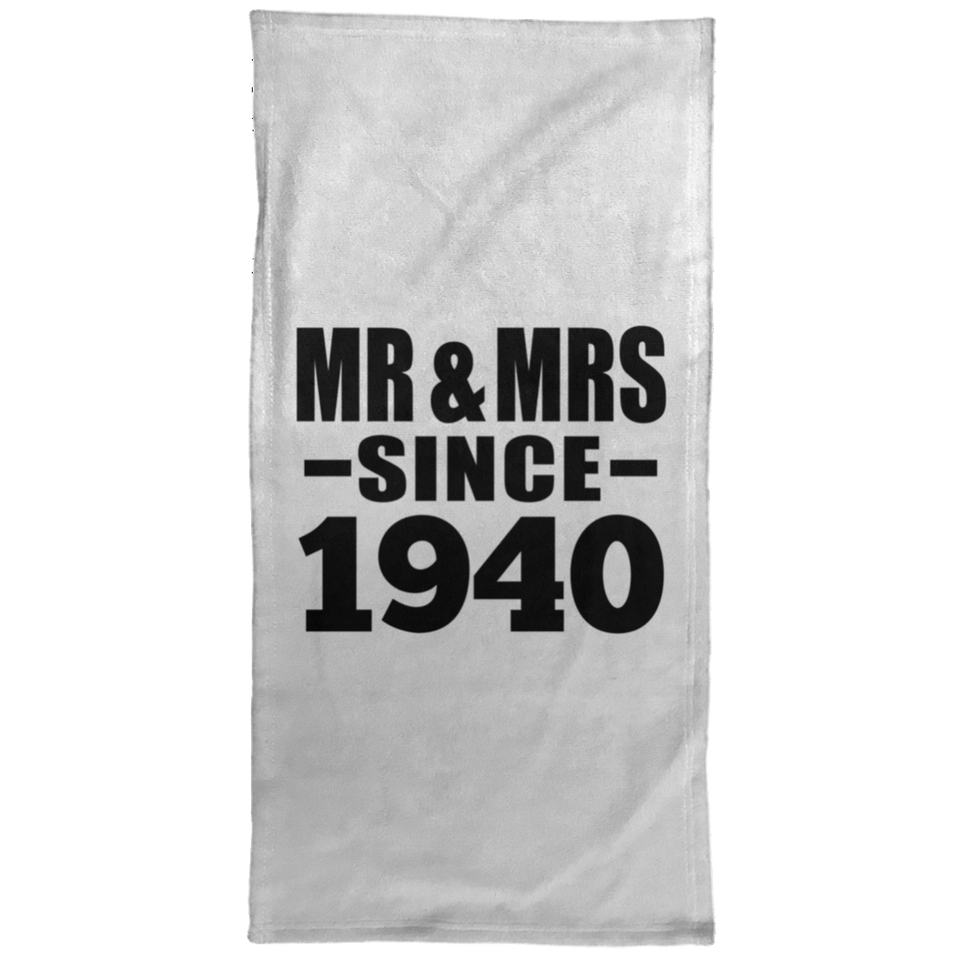 84th Anniversary Mr & Mrs Since 1940 - Hand Towel