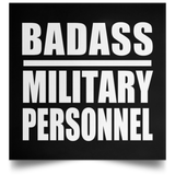 Badass Military Personnel - Poster Square