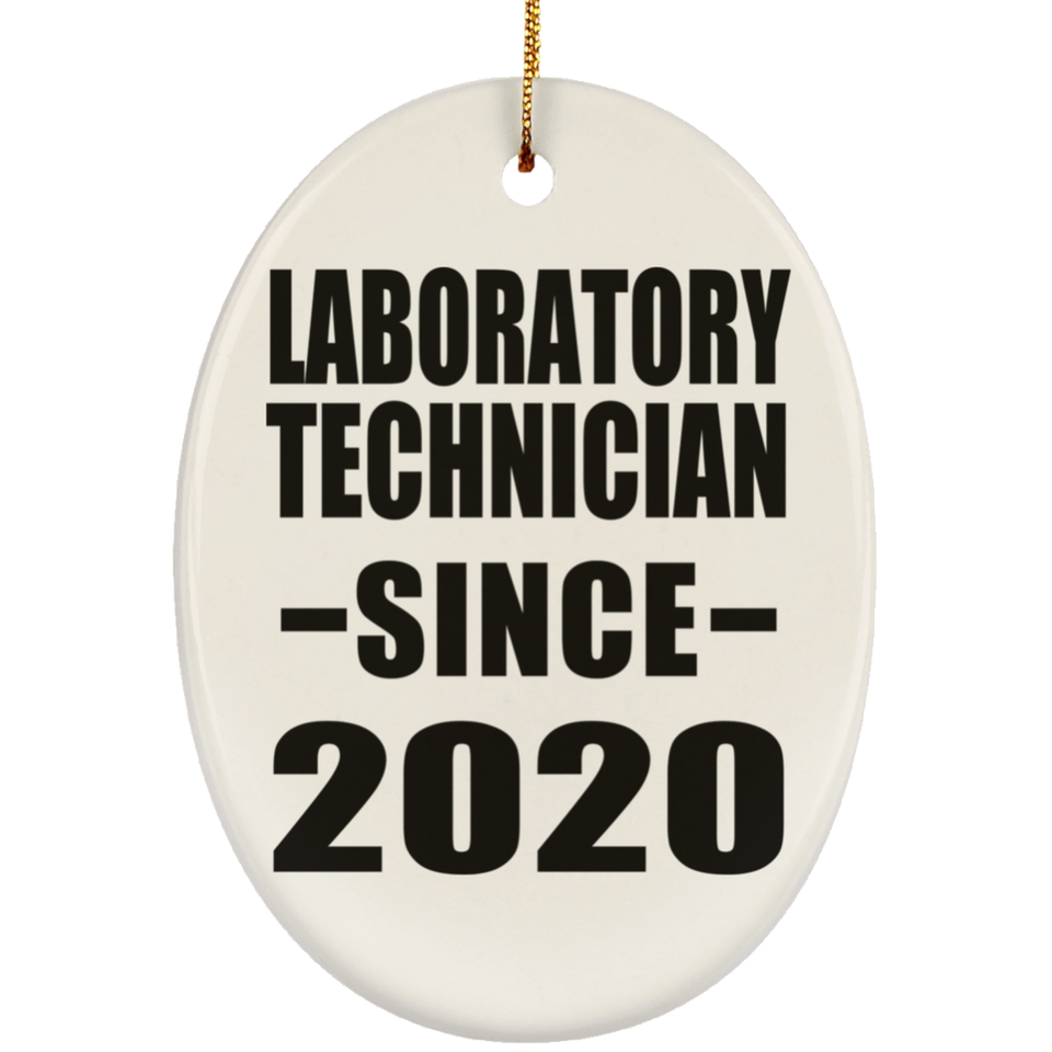 Laboratory Technician Since 2020 - Oval Ornament
