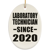 Laboratory Technician Since 2020 - Oval Ornament