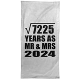 85th Anniversary Square Root of 7225 Years As Mr & Mrs 2024 - Hand Towel