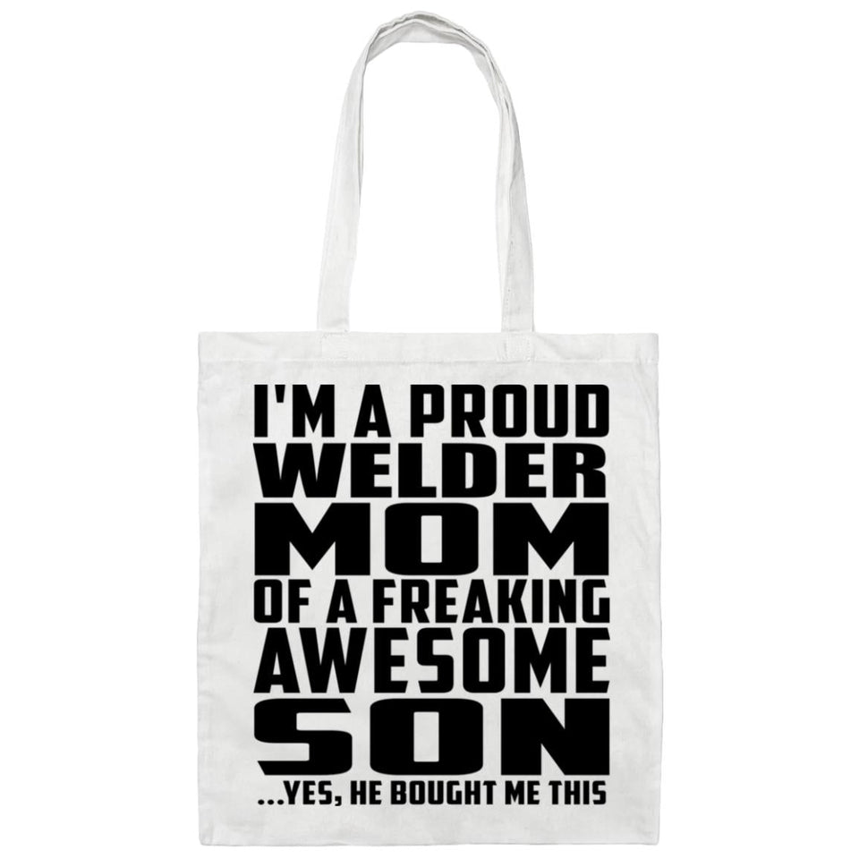Proud Welder Mom Of Awesome Son - Tote Bag White