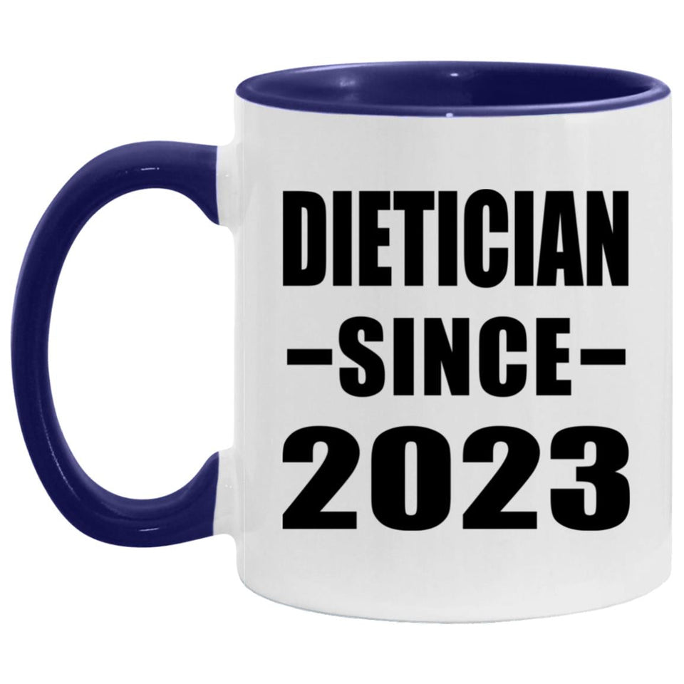Dietician Since 2023 - 11oz Accent Mug Purple