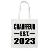 Chauffeur Established EST. 2023 - Tote Bag White