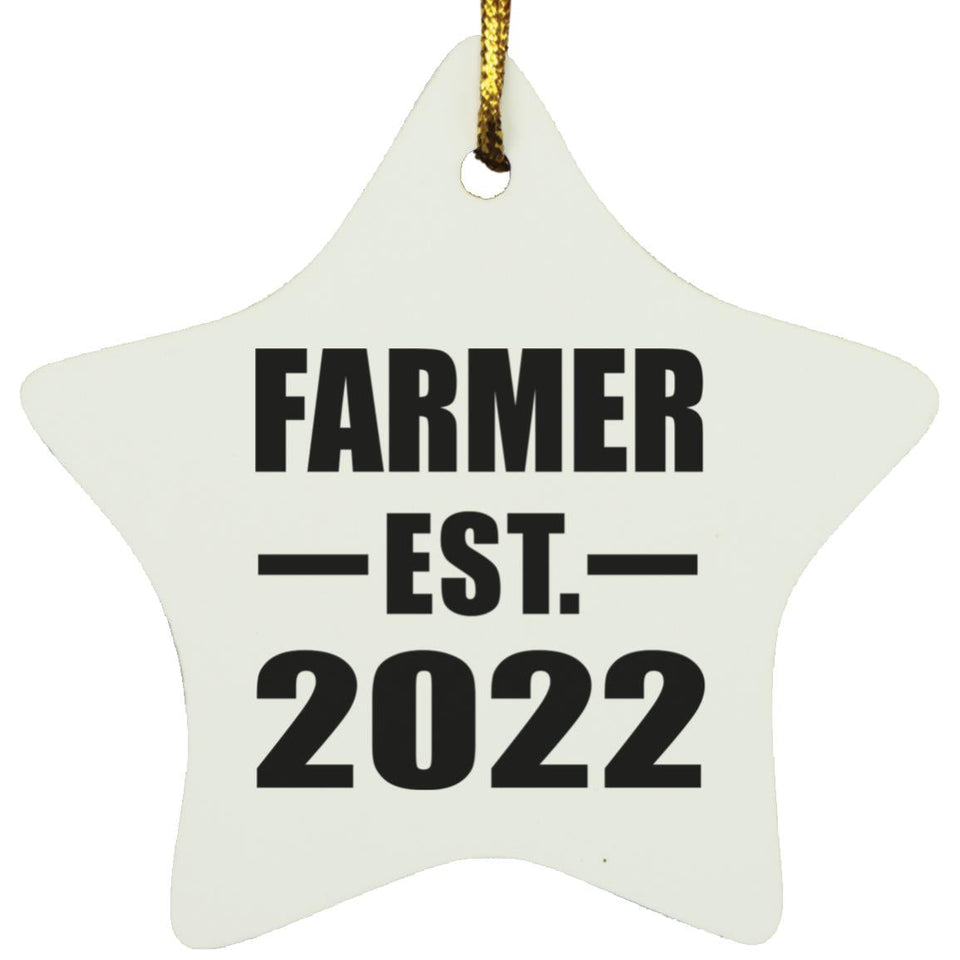 Farmer Established EST. 2022 - Star Ornament