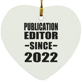 Publication Editor Since 2022 - Heart Ornament