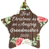 First Christmas As an Amazing Grandmother 2020 - Star Ornament A