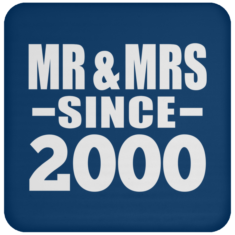 24th Anniversary Mr & Mrs Since 2000 - Drink Coaster