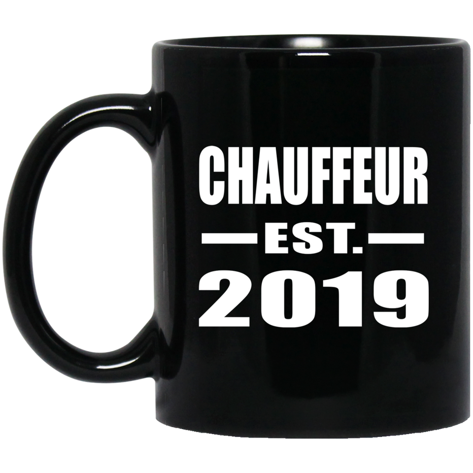 Chauffeur Established EST. 2019 - 11oz Coffee Mug Black